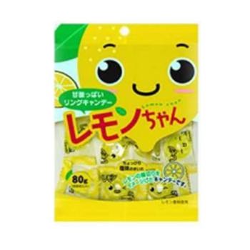 川口製果 新2Lemon Chan檸檬圈圈糖70g《日藥本舖》【金石堂、博客來熱銷】