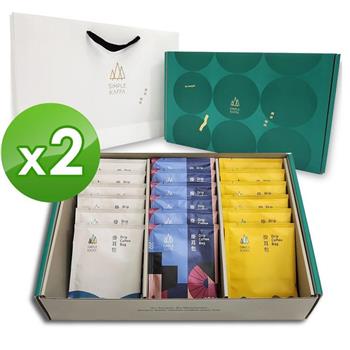 【Simple Kaffa 興波咖啡】吳則霖｜世界冠軍濾掛式咖啡禮盒18包組*2(高單價掛耳包.衣索比亞日曬.衣索比亞水洗)