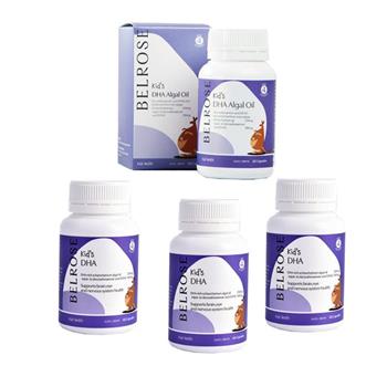 澳洲Belrose 兒童DHA藻油膠囊 4入組 60顆/瓶 即期品-2026年2月到期