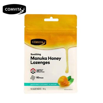 【壽滿趣】Comvita 康維他紐西蘭麥蘆卡蜂蜜潤喉糖54g(薄荷蜂膠)