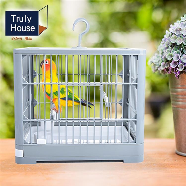【Truly House】豪華大空間可折疊鳥籠 鳥籠 養鳥(兩色任選) - 灰色