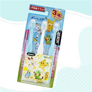 韓國製 EBISU 兒童牙刷-皮卡丘-7~12歲-3支入x2組