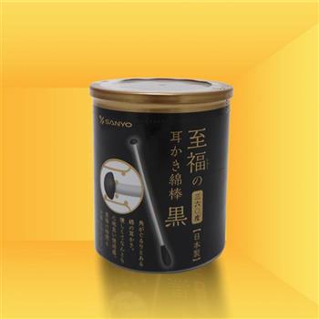 日本製 SANYO 黑360度耳扒+紙軸棉花棒-100支入x3罐