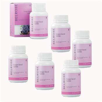 澳洲Belrose 頂級葡萄籽精華膠囊(6入組 30顆/瓶) 即期品-2025年12月到期