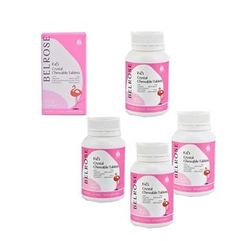 澳洲Belrose 兒童晶亮葉黃素咀嚼錠(4瓶 60錠/瓶) 即期品-2025年10月到期