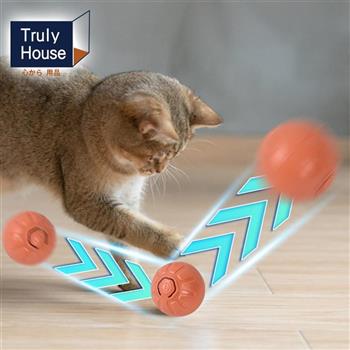 【Truly House】智慧引力跳跳球 寵物自動滾動球 毛小孩