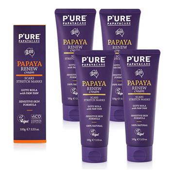 澳洲 Pure Papayacare 木瓜無痕滋養霜(4入組 100g / 條)