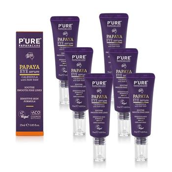 澳洲 Pure Papayacare 木瓜眼精華含玻尿酸金盞花(6入組 25ml/瓶-專業級)