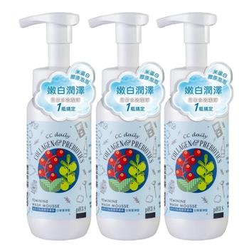 《台塑生醫》CC daily益生元私密膠原慕斯(日常潔淨型)200g*3入
