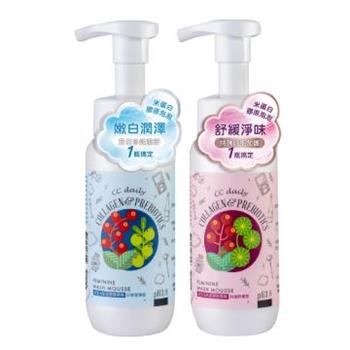 《台塑生醫》CC daily益生元私密膠原慕斯 (日常潔淨型x1+加強舒緩型x1)