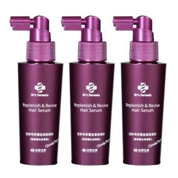 《台塑生醫》Dr’s Formula逆齡喚黑豐盈養髮精華100g*3入