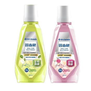 《台塑生醫》Dr's Formula固齒健牙齦牙周全效護理漱口水(淡雅白桃/清新綠茶)00ml(2罐/組)