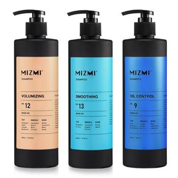 MIZMI洗髮精480ml(控油蓬鬆/水光亮澤/頭皮調理)