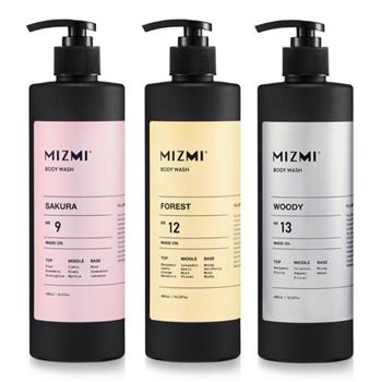 MIZMI沐浴精480ml(白雪櫻/水感舒眠/輕柔東方)