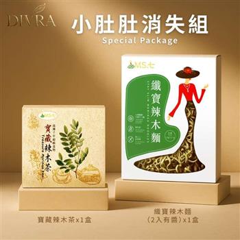 【DIVRA】小肚肚消失組  (辣木茶*1盒+辣木麵*1盒) 飽足完美結合