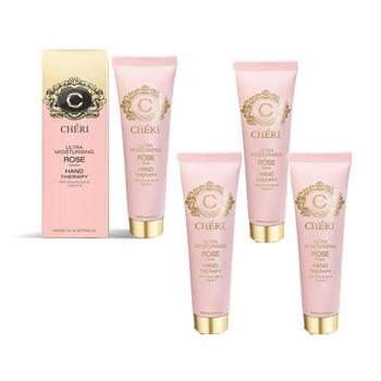 澳洲 Cheri 頂級潤澤玫瑰萃取護手霜-4入組 75ml/瓶