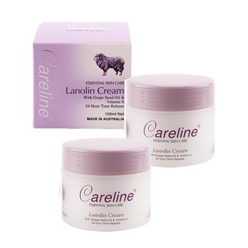 【澳洲Careline】綿羊霜含葡萄籽油及維他命E (2入組 100ml/罐)