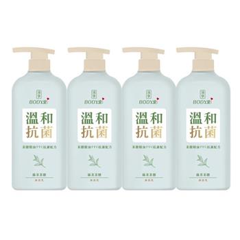 【澡享】BODY愛抗菌沐浴乳(綠茶茶樹)900gx4入