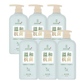 【澡享】BODY愛抗菌沐浴乳(綠茶茶樹)900gx6入