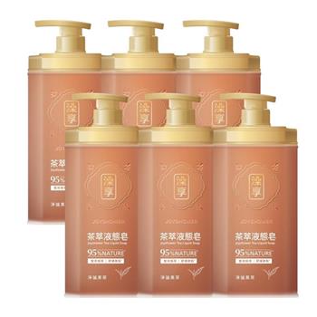 【澡享】茶萃液態皂(淨謐黑茶)800gx6入