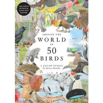 Around the World in 50 Birds 1000 Piece Puzzle