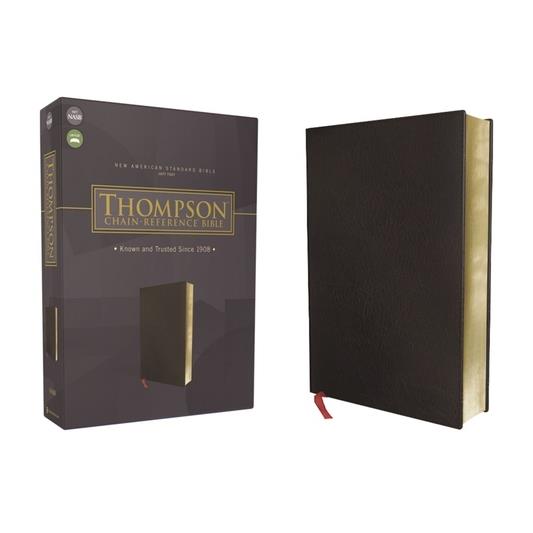 Nasb, Thompson Chain-Reference Bible, Bonded Leather, Black, Red Letter, 1977 Text