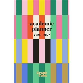Colorful Stripes Weekly & Monthly Academic Planner 26-27