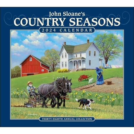 John Sloane’s Country Seasons 2024 Deluxe Wall Calendar
