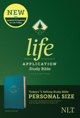 NLT Life Application Study Bible Third Edition Personal Size (Leatherlike Teal Blue)