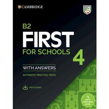 B2 First for Schools 4 Student’s Book with Answers with Audio with Resource Bank