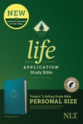 NLT Life Application Study Bible Third Edition Personal Size (Leatherlike Teal Blue In