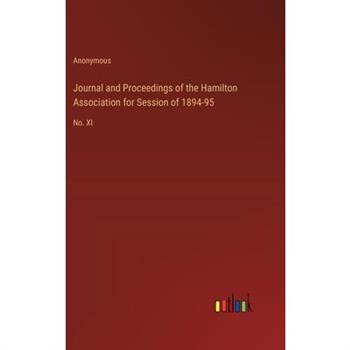 Journal and Proceedings of the Hamilton Association for Session of 1894-95