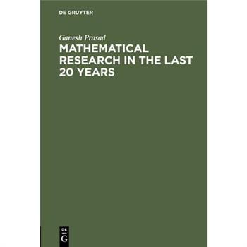 Mathematical Research in the last 20 years
