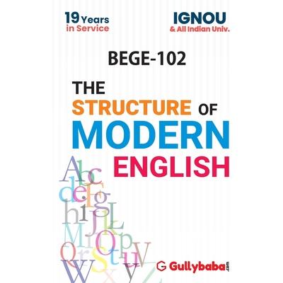 BEGE-102/ EEG-02 The Structure of Modern English