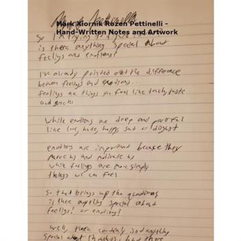 Mark Xiornik Rozen Pettinelli - Hand-Written Notes and Artwork