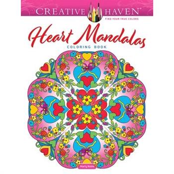 Creative Haven Heart Mandalas Coloring Book