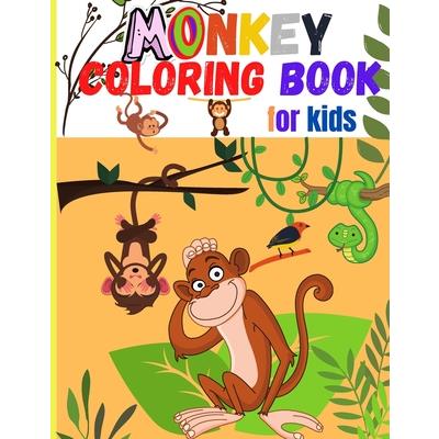 Monkey Coloring Book for Kids