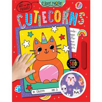 Sticky Notes Cutiecorns Coloring Book