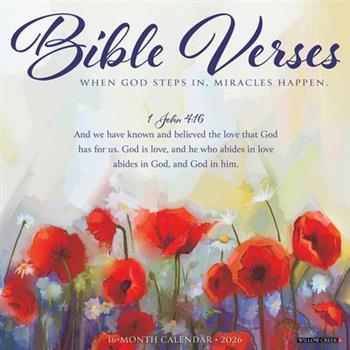 Bible Verses 2026 12 X 12 Wall Calendar