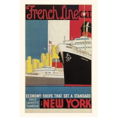 Vintage Journal Oceanliner, French Line
