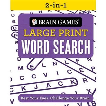 Brain Games 2-In-1 - Large Print Word Search