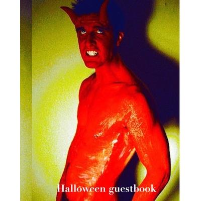 Sexy Devil Halloween 8x10 creative journal guest book
