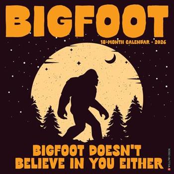Bigfoot 2026 12 X 12 Wall Calendar