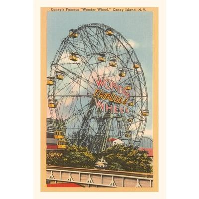 Vintage Journal Coney’s Famous Wonder Wheel, Coney Island. N.Y.
