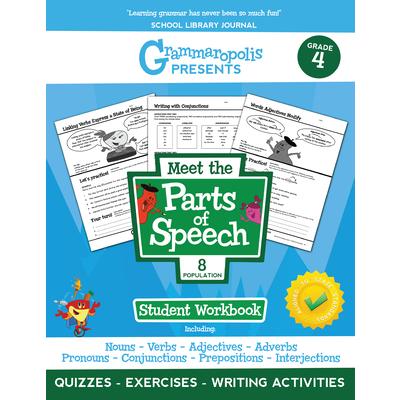 Grammaropolis: The Parts of Speech Workbook Grade 4