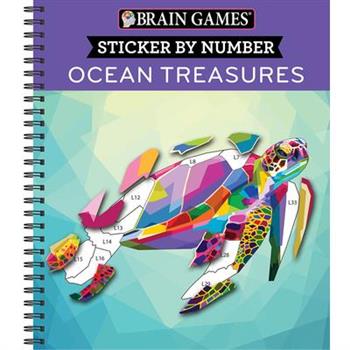 Brain Games - Sticker by Number: Ocean Treasures (Geometric Stickers)