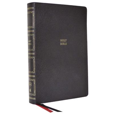 Kjv, Paragraph-Style Large Print Thinline Bible, Genuine Leather, Black, Red Letter, Comfort Print