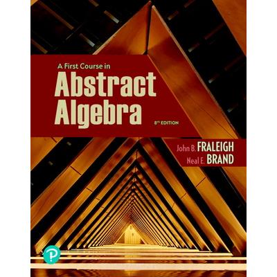 Pearson Etext for First Course in Abstract Algebra a -- Access Card