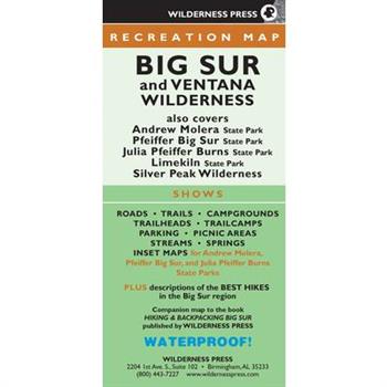 Big Sur and Ventana Wilderness Recreation Map