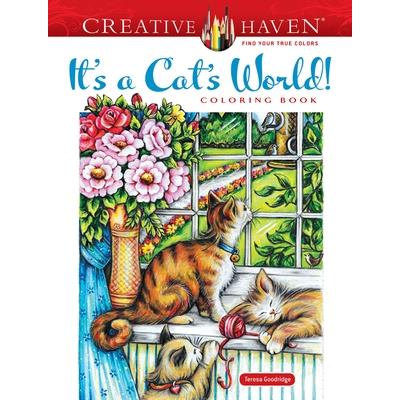 Creative Haven It's a Cat's World! Coloring Book